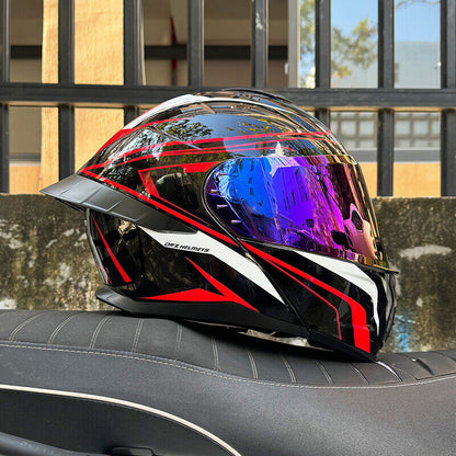 Ice Age 3C DOT Approve Full Face Dual Visors Unisex Bluetooth Motorcycle Helmet