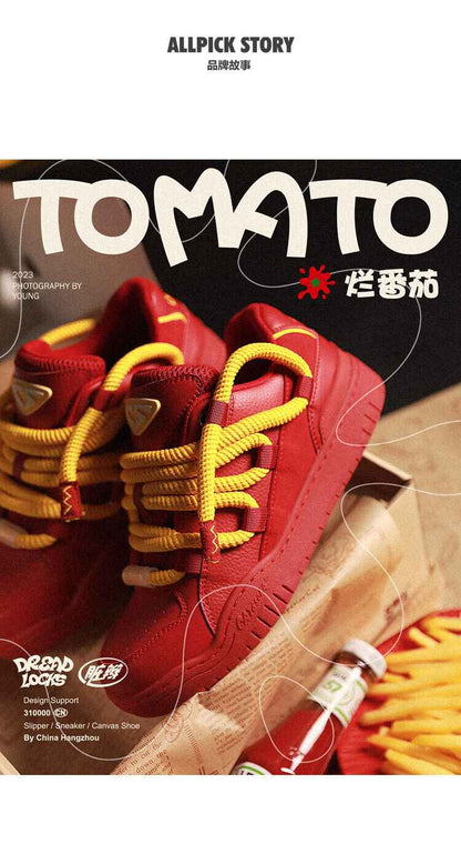 Cat &Sofa: Dirty Braids/Rotten Tomato Bread Shoes Skateboard Sporty Sneakers - Size avaliable 35~45