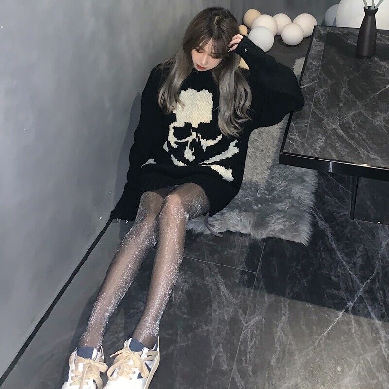 MMJ Mastermind Heavyweight Skull Horsehair Cardigan Sweater Wool Knitted