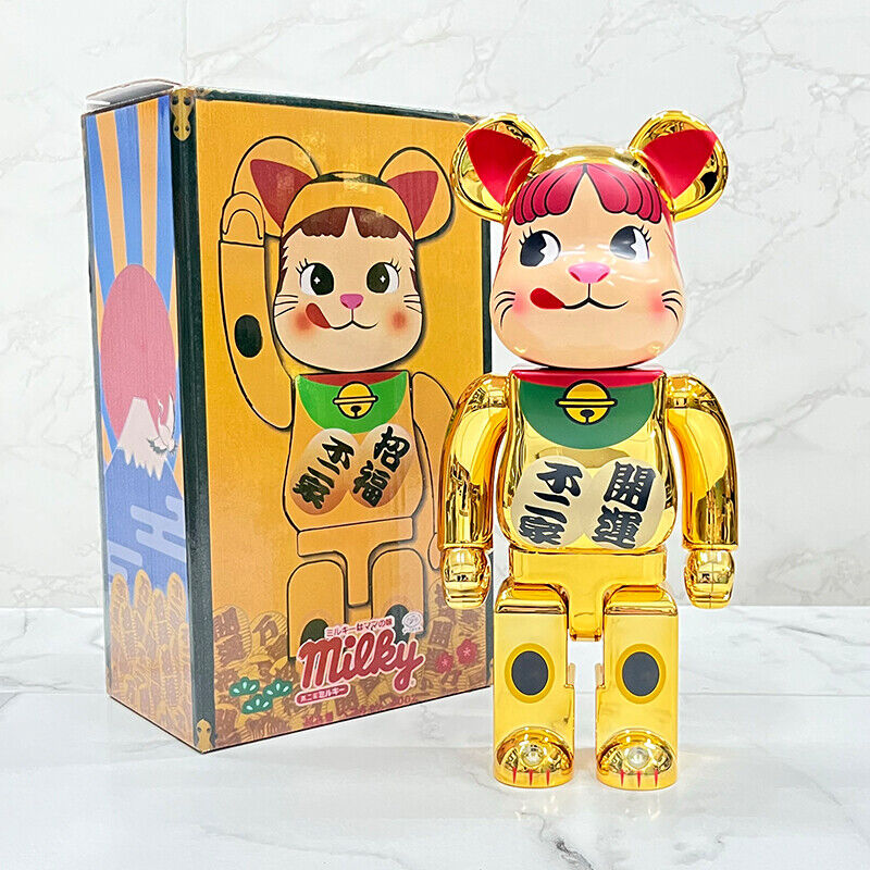 BE@RBRICK 400% Building Block Violence Bear Collectible Toy Action Figure - Lucky Cat / Dm for Other Style / Restock