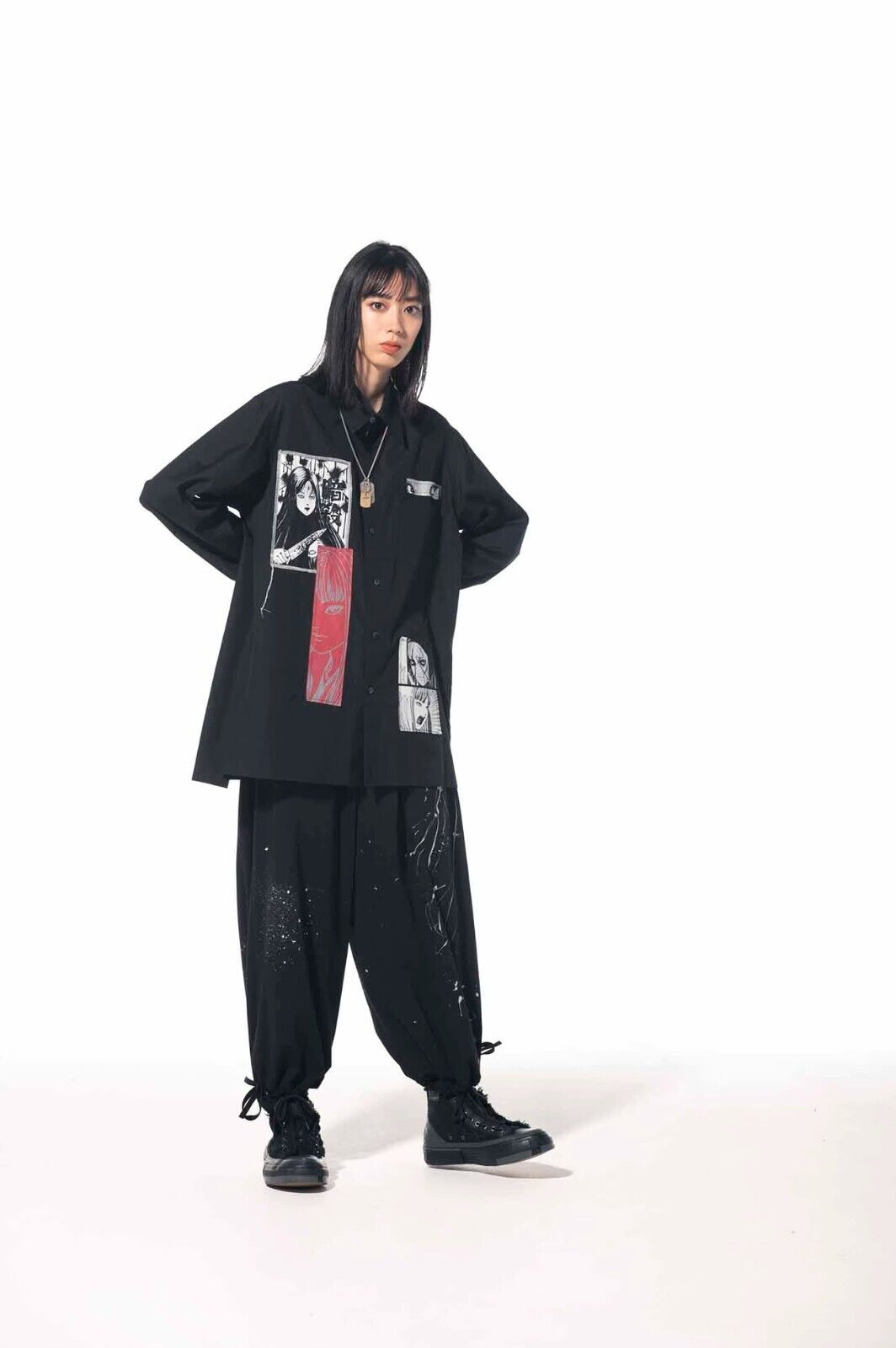 Yohji Yamamoto SYTE 21ss X Ito Junji Manga Tomie Long Sleeve Shirt