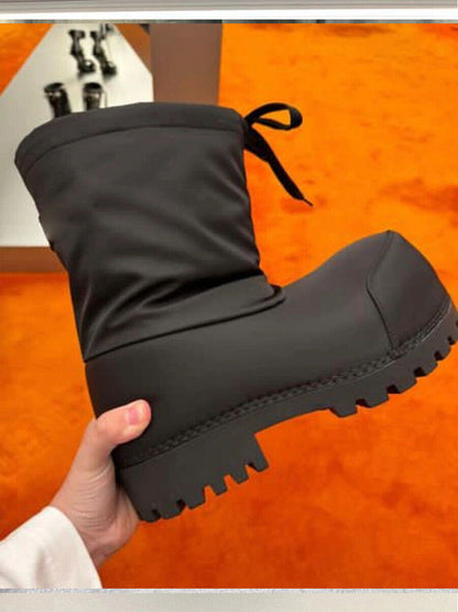 Parisian Snow Boots Ski Waterproof Anti-Slip Big Head Short Boots