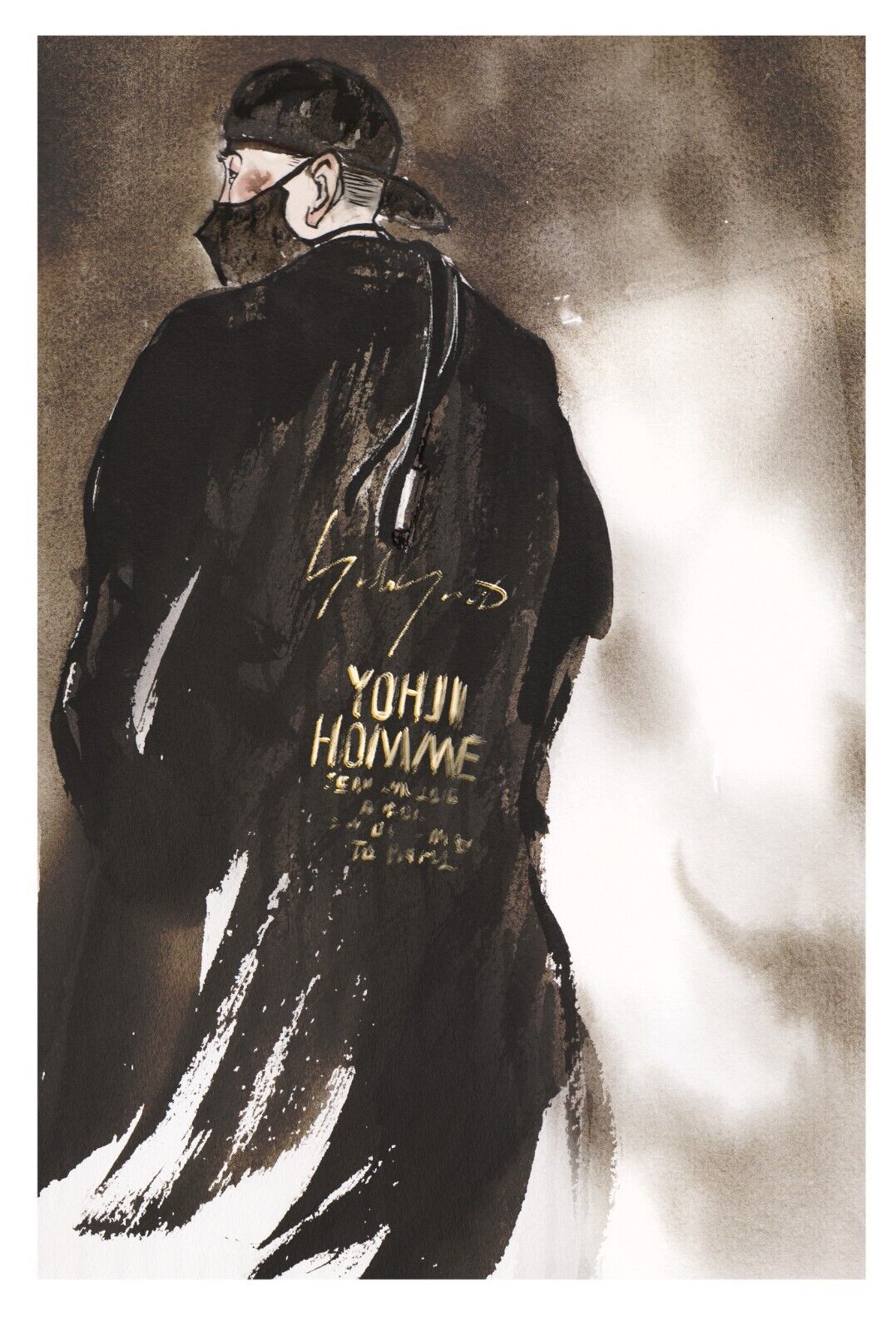 Yohji Yamamoto Coat Trench Coat Shirt Paris Runway Limited Edition