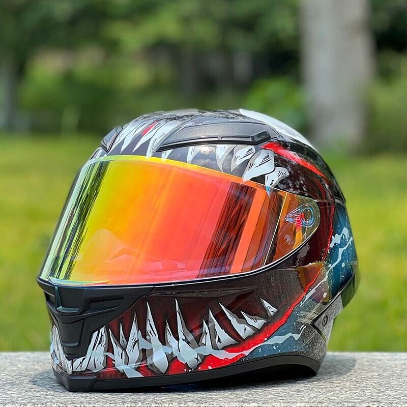 Future Serie / Dark Knight Plated 3C DOT Full Face Helmet Motorcycle All-Season - Size avaliable S ~ XXXL Order