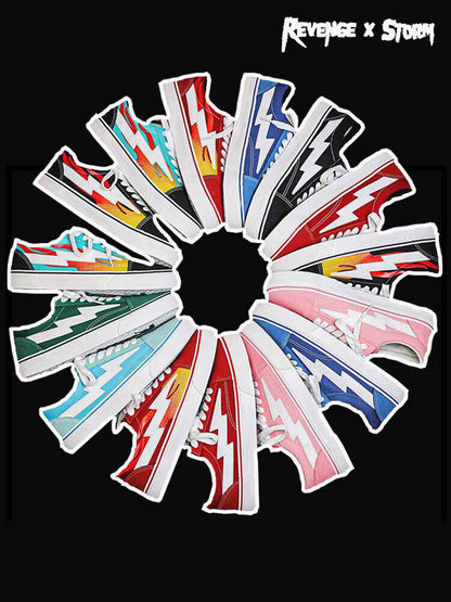 Revenge x Storm Lightning Skateboard Shoes Low-Top Canvas Shoes / Vengeful Storm - Size avaliable 35~45