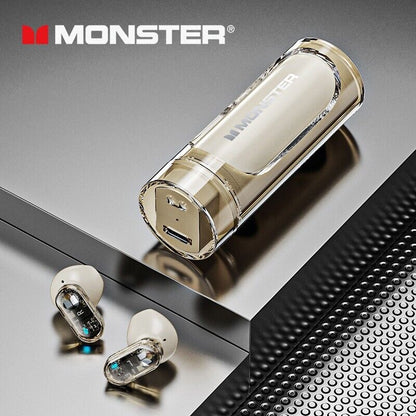 Monster/ Premium 2023 True Wireless Earbuds by Mosh Audio - High-Quality Sound - Purple