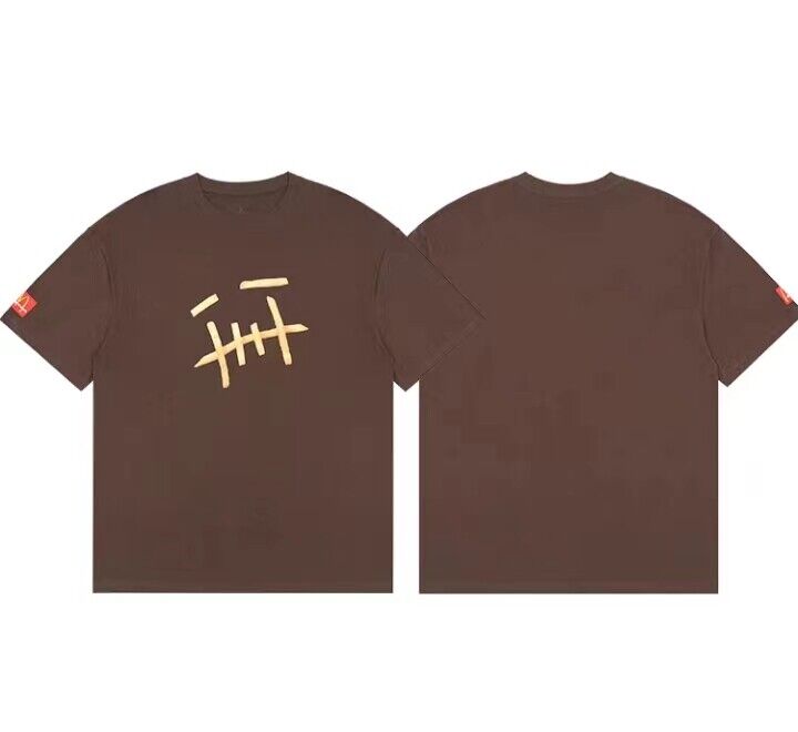 Travis Scott Short Sleeve T-Shirt X McDonald’s High Street Loose Printed Tee