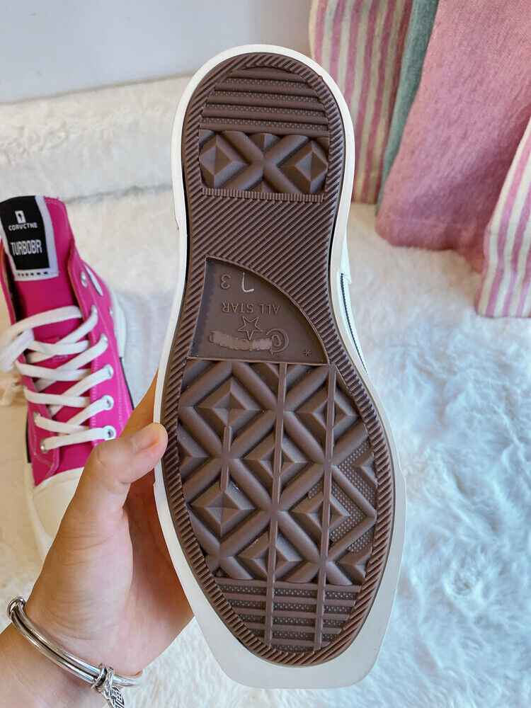 RickOwen X Converse Round Square-Toe Casual Canvas Board Shoes Thick Sole Low-Cut Sneakers