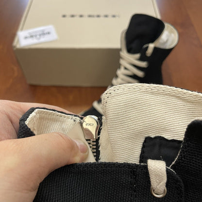 Correct Vers. Rick Owens Wax Surface Satin Sub-line Leather Shoes High/Low Cut