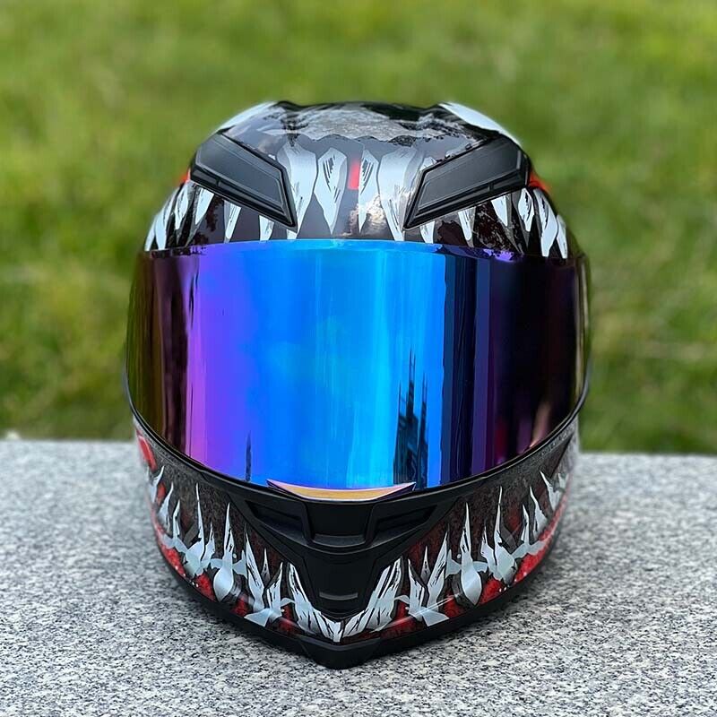 Future Serie / Dark Knight Plated 3C DOT Full Face Helmet Motorcycle All-Season