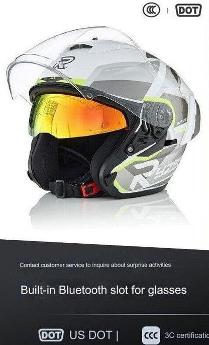 Evangelion Unit-01 Style Bluetooth Helmet - DOT Certified Dual Visor