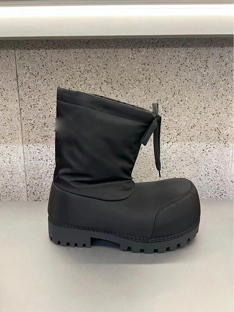 Parisian Snow Boots Ski Waterproof Anti-Slip Big Head Short Boots