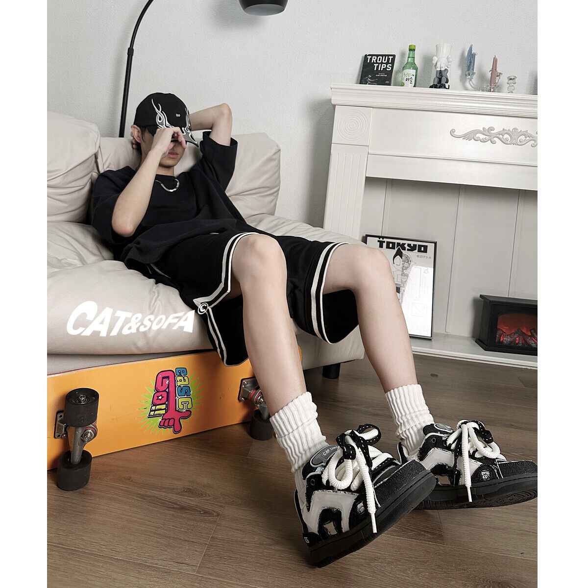 C-TUBE Original Breaking Mirro/ Unisex Casual Sport Skate Sneaker Shoes - Size avaliable 35~44