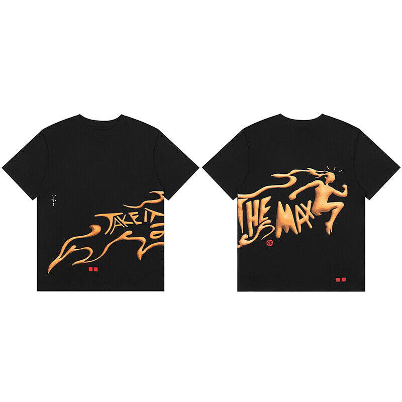 Travis Scott Short Sleeve T-Shirt X McDonald’s High Street Loose Printed Tee