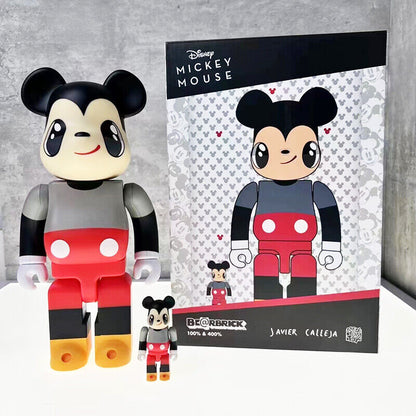Bearbrick 400% X KAW Set:Building Block Violent Bear Toy Decorative Figurine Gift