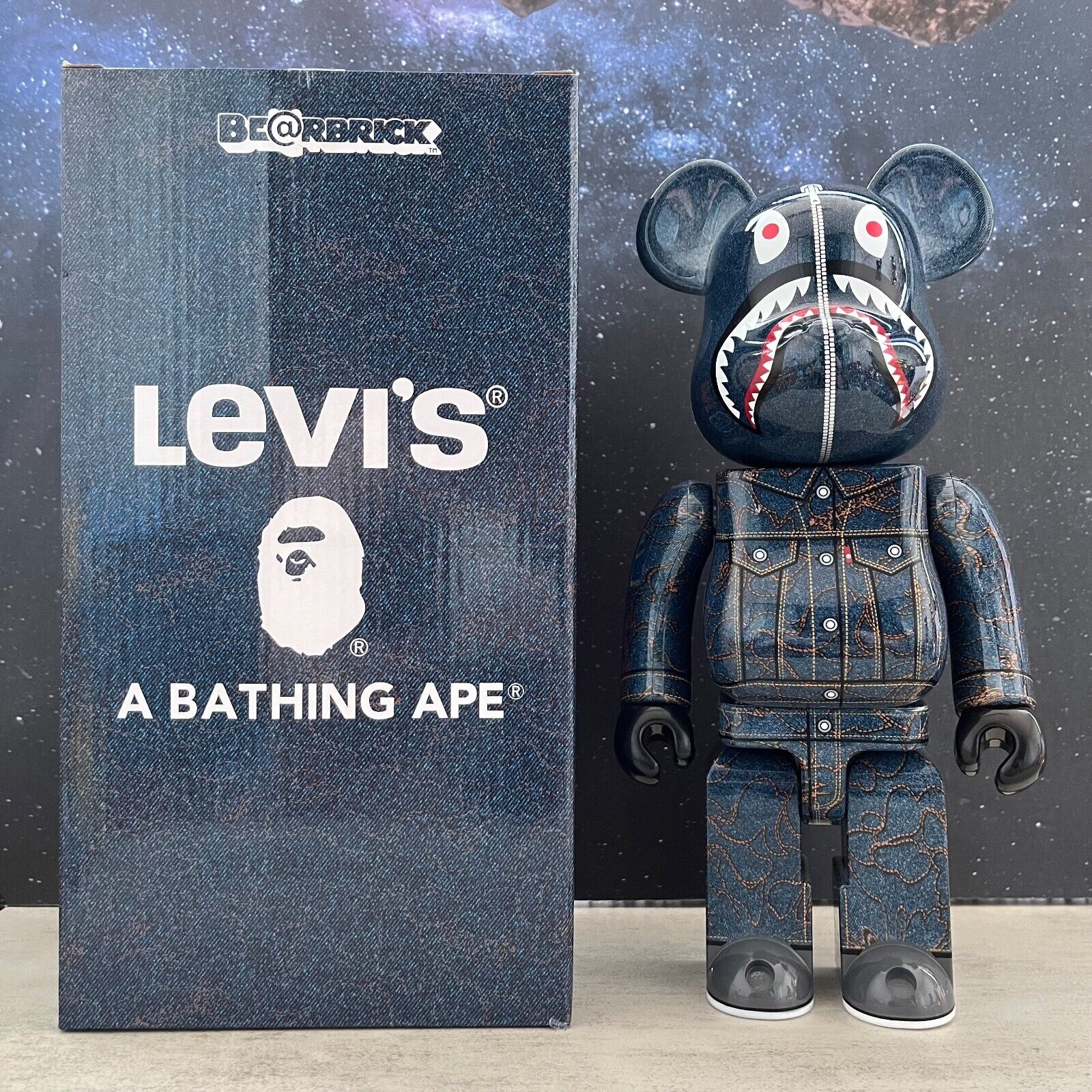 BE@RBRICK 400% Building Block Violence Bear Collectible Toy Action Figure - 28cm Bape Levis / Dm for Other Style