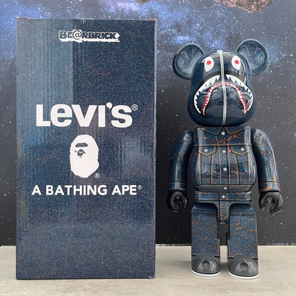 BE@RBRICK 400% Building Block Violence Bear Collectible Toy Action Figure - 28cm Bape Levis / Dm for Other Style
