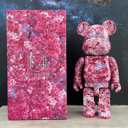 BE@RBRICK 400% Bape X Shark Building Block Violence Bear Collectible Toy Figure