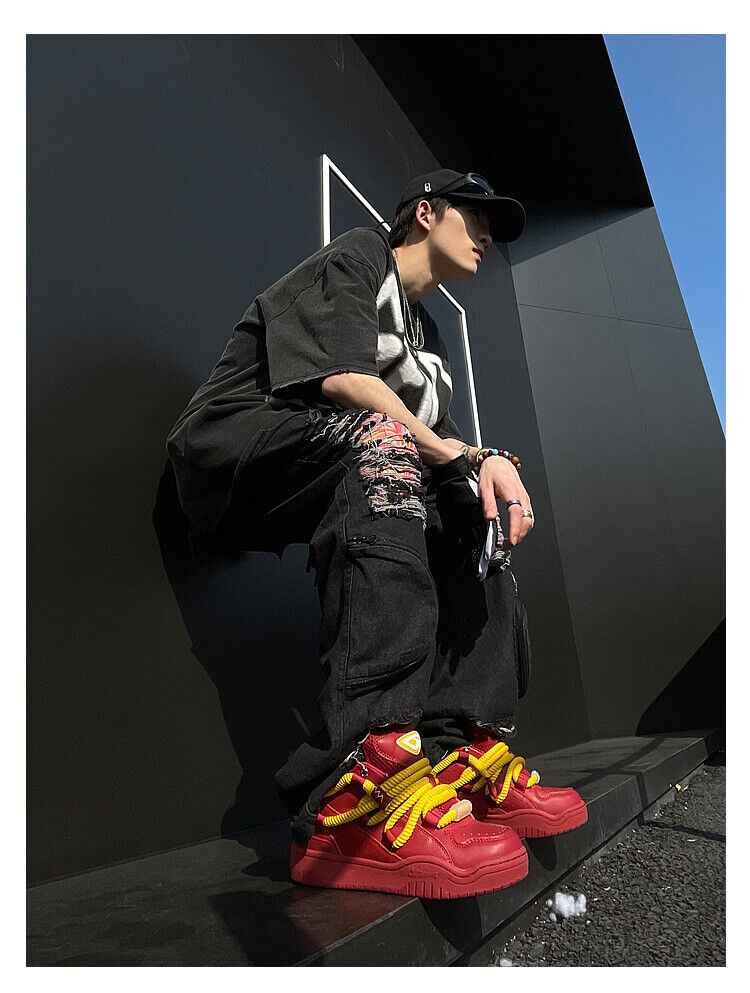 Cat &Sofa: Dirty Braids/Rotten Tomato Bread Shoes Skateboard Sporty Sneakers - Size avaliable 35~45