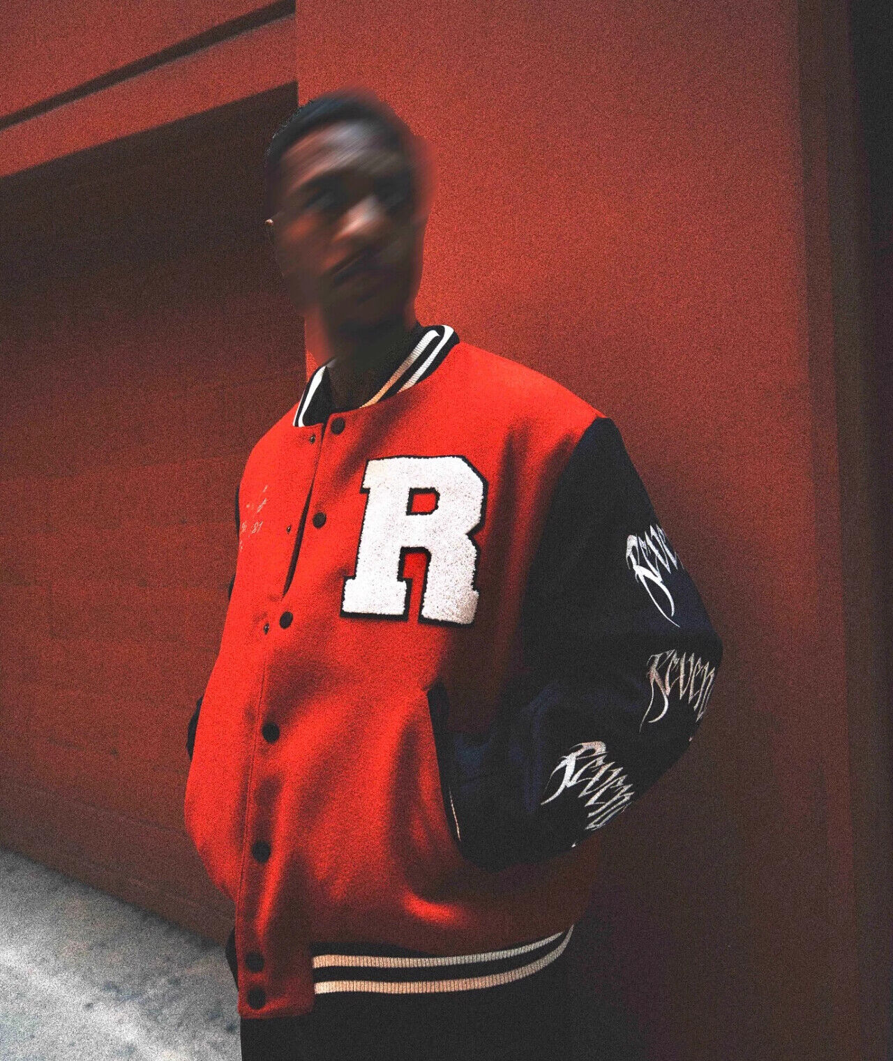Revenge Jacket - Vintage Skull Embroidery Varsity  