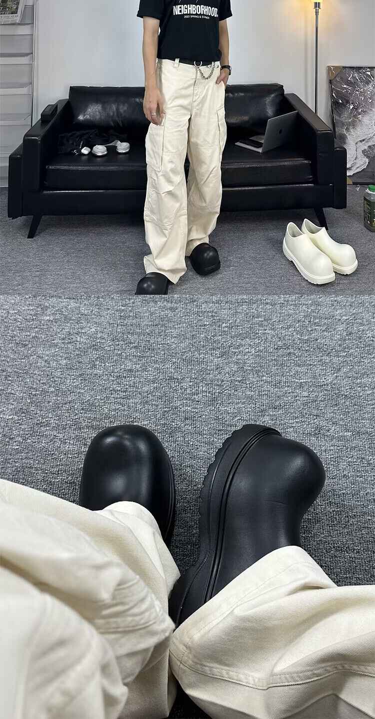 Rain Work Boots Outdoor Function Waterproof Derby Mickey Chef Shoes