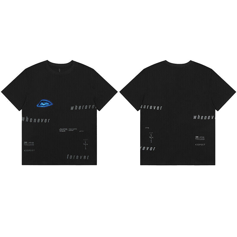 Travis Scott Short Sleeve T-Shirt X McDonald’s High Street Loose Printed Tee