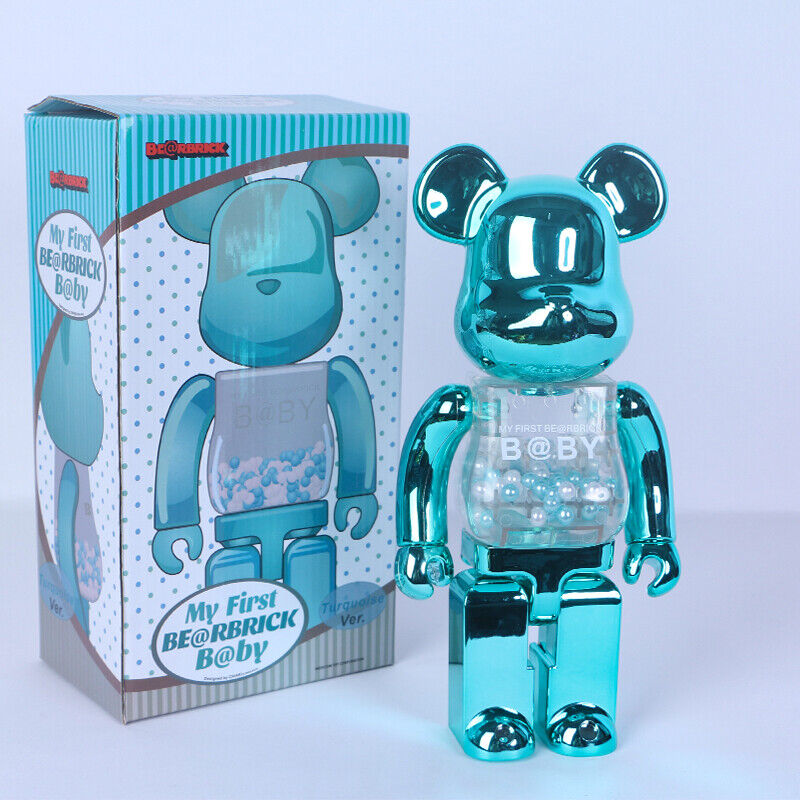 BE@RBRICK 400% Violent Bear Display: Building Block Bear/Ocean Figure Doll Gift - DM for Style