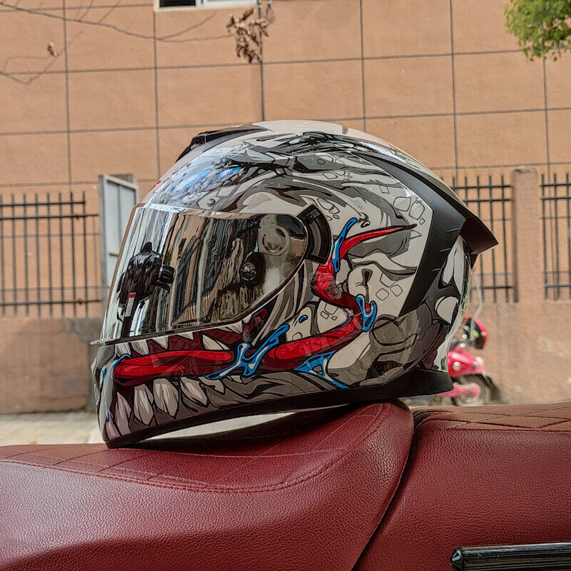 Soul Eater - 3C DOT Dual Visors Unisex LVS Bluetooth Full-Cover Motorcycle Helmet