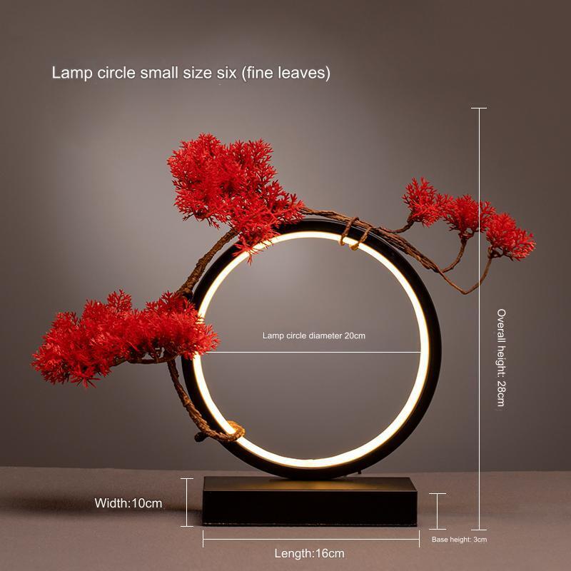 Gundam Showcase Lamp:USB-Powered/ Dimming/Striking Red Halo/Model Figure - Diam. 20 Small Lamp + Red Cypress