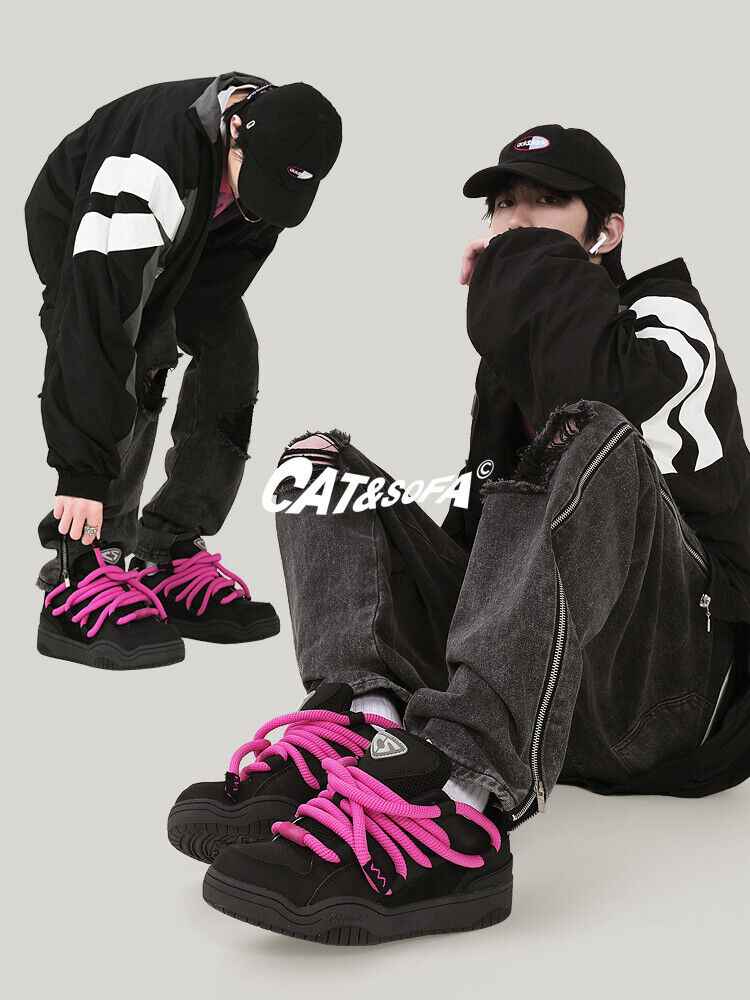 Cat &Couch’s Dirty Braid Loafers/Original Retro Urban Skateboard Sneakers Shoes - Size avaliable 35~45