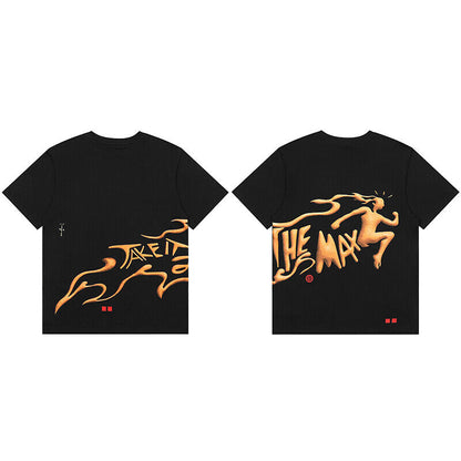 Travis Scott Short Sleeve T-Shirt X McDonald’s High Street Loose Printed Tee
