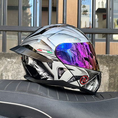 Ice Age 3C DOT Approve Full Face Dual Visors Unisex Bluetooth Motorcycle Helmet