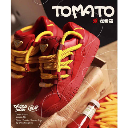 Cat &Sofa: Dirty Braids/Rotten Tomato Bread Shoes Skateboard Sporty Sneakers - Size avaliable 35~45