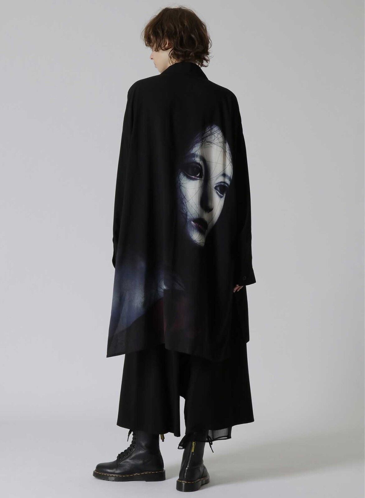 Yohji Yamamoto Vibe Shirt Y’s Ayumidoll Limited Edition Doll Print Dark Shirt