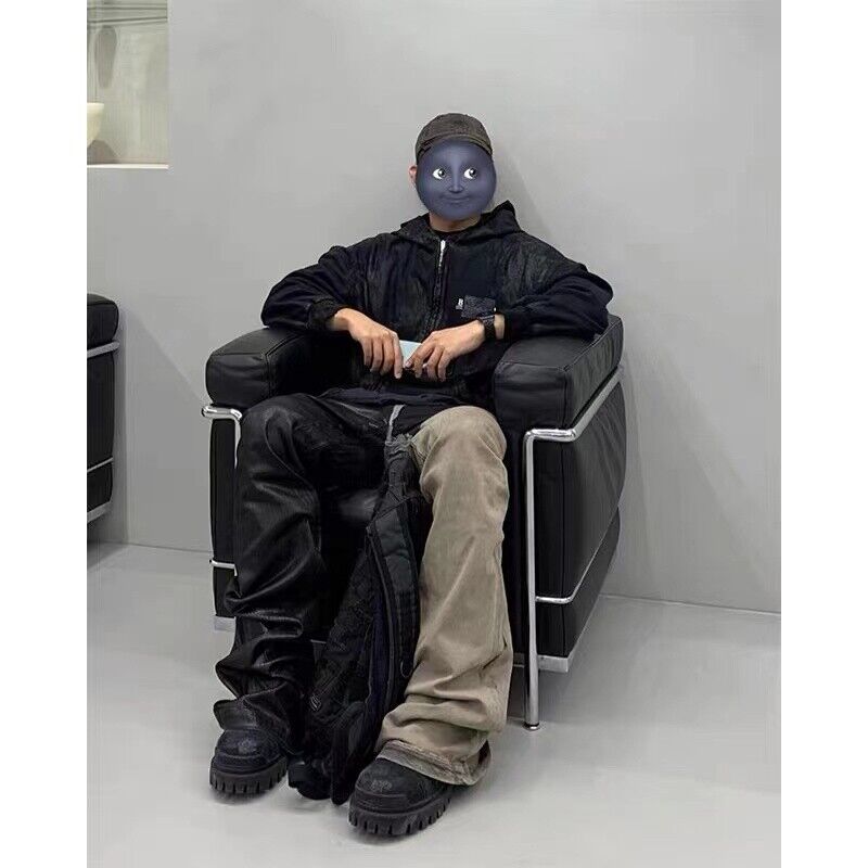 RO Rick Owen Wax-Coated Handcrafted Denim Jeans Slim Flare Stretch Leanfit Wokkvibe 91YI