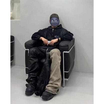 RO Rick Owen Wax-Coated Handcrafted Denim Jeans Slim Flare Stretch Leanfit Wokkvibe 91YI