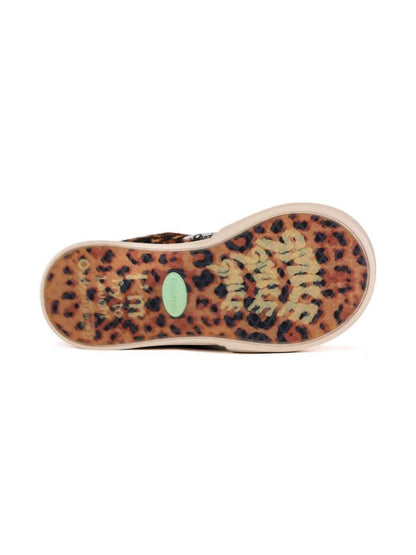 ’Ouder ’Smiler’ New Heighten Thick-Sole Cute Leopard Print Big Head Board Shoes - Size avaliable 34~45