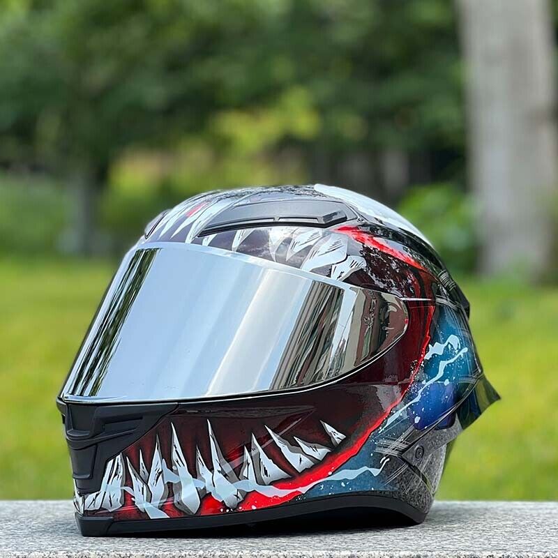 Future Serie / Carbon Fiber Pattern Plated Full Face Helmet Motorcycle All-Season DOT 3C Approve