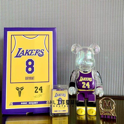 BE@RBRICK 400% KAWS Sesame Street Furry Building Block Violent Bear Figure Gift - Kobe 400%