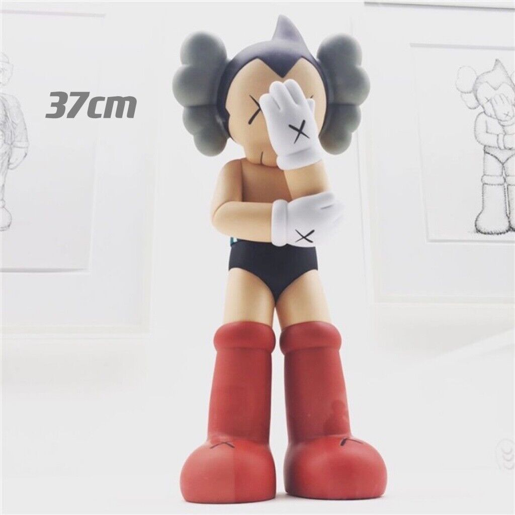 KAWS Figurine Collectible: Toy Handheld Ornament KAWS Covered Face Sesame Street - 37cm Astro