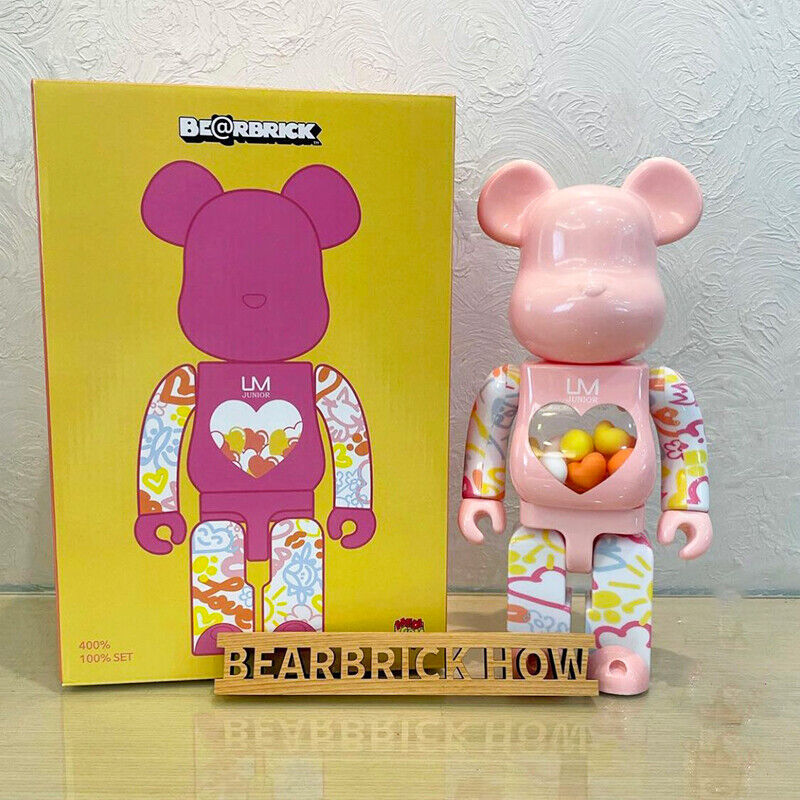 BE@RBRICK 400% Violent Bear Display: Building Block Bear/Ocean Figure Doll Gift - DM for Style