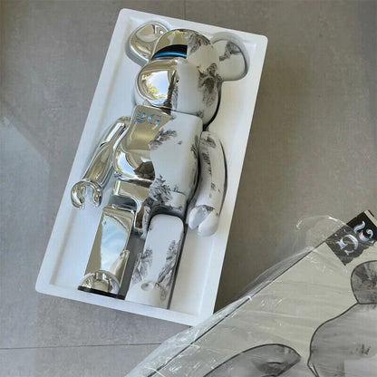BE@RBRICK 400% Violent Bear Display: Building Block Bear/Ocean Figure Doll Gift - DM for Style