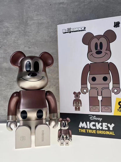 Bearbrick 400% X KAW Set:Building Block Violent Bear Toy Decorative Figurine Gift