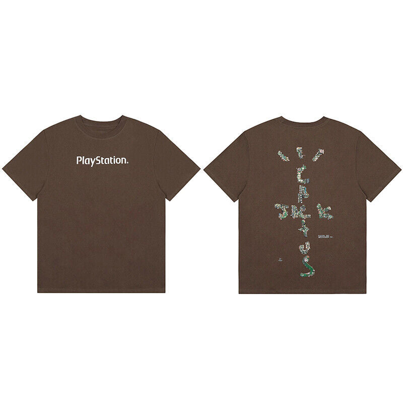 Travis Scott Short Sleeve T-Shirt X McDonald’s High Street Loose Printed Tee