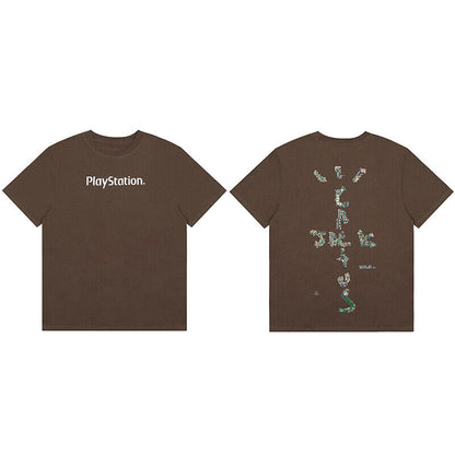 Travis Scott Short Sleeve T-Shirt X McDonald’s High Street Loose Printed Tee