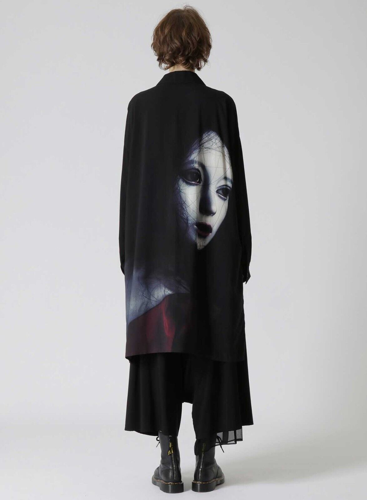 Yohji Yamamoto Vibe Shirt Y’s Ayumidoll Limited Edition Doll Print Dark Shirt