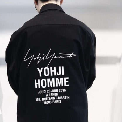 Yohji Yamamoto Coat Trench Coat Shirt Paris Runway Limited Edition