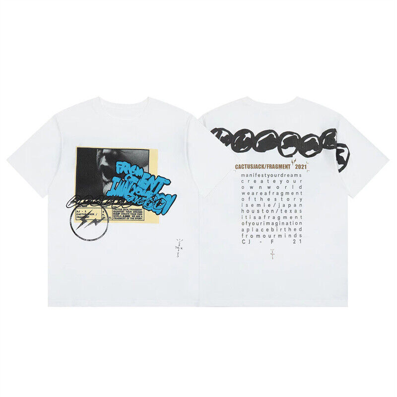 Travis Scott Short Sleeve T-Shirt X McDonald’s High Street Loose Printed Tee