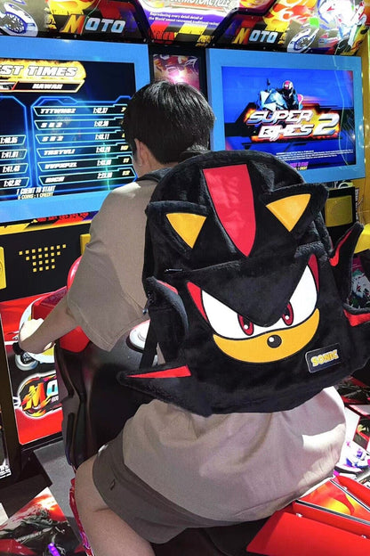 Online Love Master Original Sonic the Hedgehog Shadow Sonic Black Plush Backpack - Dark Sonic