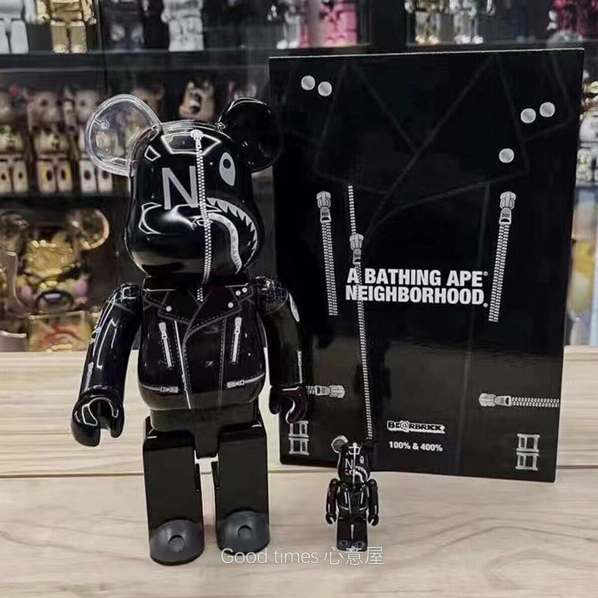 BE@RBRICK 400% Kobe Bryant Jordon James NBA Building Block Violent Bear Figures - Black Samurai